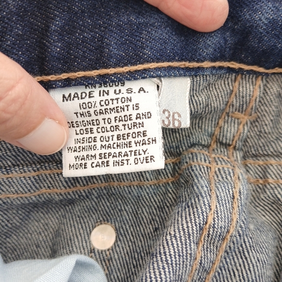 Vintage Calvin Klein Jeans Union Made 36x33 - Picture 7 of 11